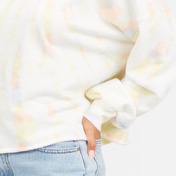 Billabong Dreamy Hues Tie Dye Crewneck Cropped Sweatshirt - Picture 6 of 10